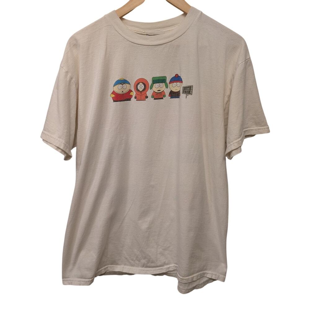 Vintage 1998 South Park Graphic Tee Shirt Kyle, Eric, Stan, Kenny Y2K‎ 90s